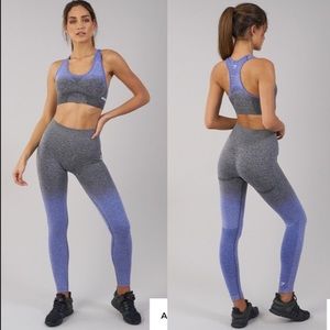 Gymshark ombré purple sports bra